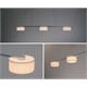 3-erPendelleuchte.Elena LED3x7W TL-dim alu natur :Schrim:creme  230V/24V/L930 =H=75 B=130