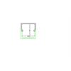 Abdeckung Alu Profil Decke H=10mm B=20mm opal matt