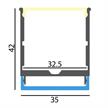 Abdeckung Aluminium Profil EXTRO 37/INTRO | Bild 2