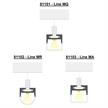 Aluminium Pendel-Anbauprofil Line M 2weiss matt  L=250cm B=19.8x19.8 Innen B=16.4 / IP20 | Bild 3