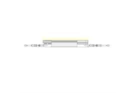 Aluminium Profil EXTRO A-20 Aufbau alu eloxiert B=20mm H=15mm