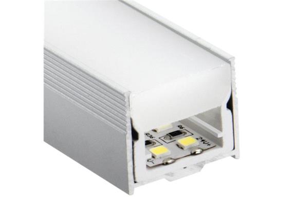 Aluminium Profil EXTRO B-25 Aufbau alu eloxiert  B=24.8mm H=21mm L=3000