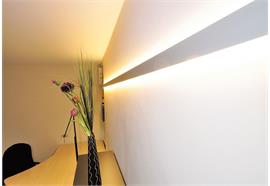Aluminium Profil Wall 90 Up & Down alu eloxiert T=27mm H=88mm