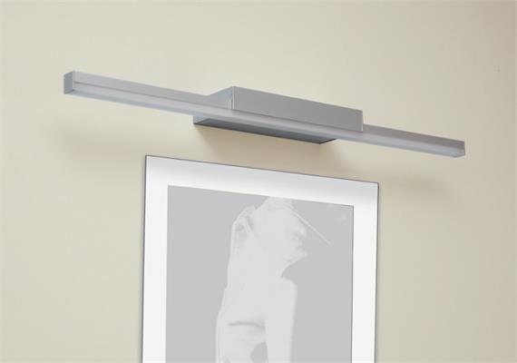 Aluminium Wandanbau-Profil Mirror Alu  L=1000mm H=27.5mm T=80mm / IP20