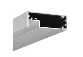 Aluminium Wandanbau-Profil Mirror Alu  L=2500mm H=27.5mm T=80mm / IP20