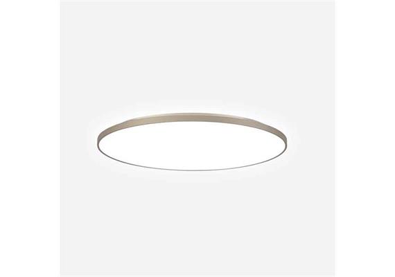 Anbauleuchte Basic Superflat X7 Champag.Silber  240V/23W/2816lm/2700K/D=400/H=18/25mm/IP20