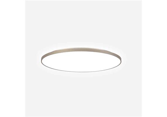 Anbauleuchte Basic Superflat X7 Champag.Silber  240V/23W/2816lm/2700K/D=400/H=18/25mm/IP20