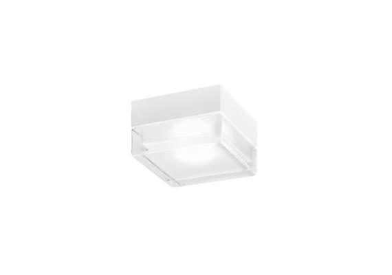 Anbauleuchte Blas 2.0 / 9.6W Led Glas-weiss  230V 3000K 950Lm CRI80 L=130x130 H=79 IP65