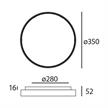 Anbauleuchte Core Trim 24W/32W schwarz opal  230V 3000K/4000K D=350 H=52mm / IP54 | Bild 2