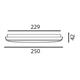 Anbauleuchte LED Circo 12W 3000°K weiss opal  240V 980-1010lm CRI90 D=250 H=42mm IP54