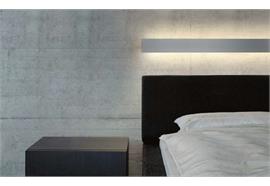 Anbauleuchte Metron mit Blende 80 22W/3000°K weiss  230V/ 2610m L=1200mm H=80 B=48mm IP20