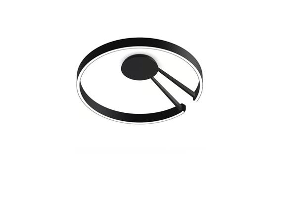 Anbauleuchte MITO aura 60 wide Air schwarz matt  240V/60W 2700-4000K 3460lm IP20