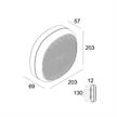 Anbauleuchte NEBBIA 20 / 21W Flemish Bronze  240V 2700K 1343Lm B=203x203 T=69 IP65 | Bild 2