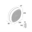 Anbauleuchte NEBBIA 20 / 21W Flemish Bronze  240V 2700K 1343Lm B=203x203 T=69 IP65 | Bild 2
