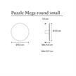Anbauleuchte Puzzle Mega round small weiss matt  230V 48W 2700K 5250Lm D=53 T=11,9cm IP20 | Bild 2