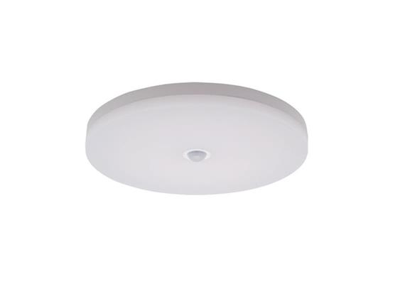 Anbauleuchte Slice10/18/24W mit PIR-Sensor schwarz  230V/ 3000K-4000K D=270mm H=57 / IP54