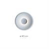 Anbauleuchte Top 18W LED weiss matt  230V /2700K 2050lm D=400 H=100mm /IP20