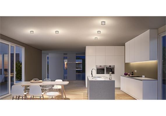 Anbauleuchte Vior AC 12W LED 40° weiss  230V/ 3000K 750lm CRI90 / D=130 H=64 / IP50
