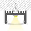 Anbauprofil Cool 35 für LED alu eloxiert  B=26mm H=17.2mm L=2000mm | Bild 3