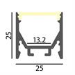 Anbauprofil EXTRO 25 Anbau weiss matt  B=25x25mm L=1000 | Bild 2
