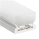 Anbauprofil Plastico A für LED Bänder 10W/opal matt  B=17.5mm H=13.5mm Innen B=12.5mm L=3m