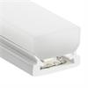 Anbauprofil Plastico A für LED Bänder 10W/opal matt  B=17.5mm H=13.5mm Innen B=12.5mm L=3m