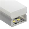 Anbauprofil Plastico B für LED Bänder 15W/m / opal matt  B=22mm H=18mm Innen B=17mm L=3m