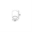 Anbaustrahler Cily LED 8.9W schwarz matt  240V 2700K 863Lm CRI90 D=85 H=93 IP20 | Bild 2