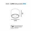 Anbaustrahler Lente R 8.7W LED 34° schwarz matt  240V/2700K 1046Lm CRI90 D=90 H=65/IP54 | Bild 2