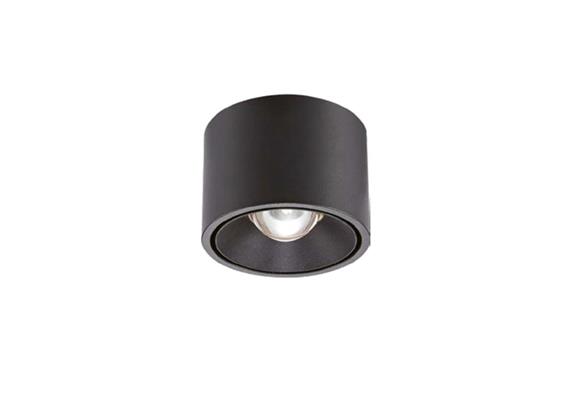Anbaustrahler Lente R 8.7W LED 34° schwarz matt  240V/2700K 1046Lm CRI90 D=90 H=65/IP54