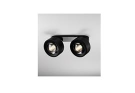 Anbaustrahler Linso Duo 2x12W schwarz matt  240V 3000K 2280Lm CRI90 L=400 H=140 IP20