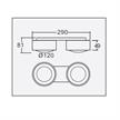 Anbaustrahler Linso Duo 2x12W schwarz matt  240V 3000K 2280Lm CRI90 L=400 H=140 IP20 | Bild 2