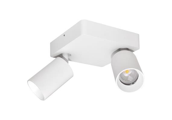 Anbaustrahler Minitube Duo 2x9.2W schwarz  240V 3000K L=130x130 H=145mm /IP20