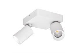 Anbaustrahler Minitube Duo 2x9.2W schwarz  240V 3000K L=130x130 H=145mm /IP20