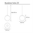 Armatur für Pendel Random Solo mit 10m Kabel  240V/ DC 3W 350mA 3000K 450Lm IP20 | Bild 2