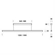 Aroa Pendelleuchte 23W 3000°K Alu/Opal on/off  230V/ LED/ 3000K / 2640lm / IP20 | Bild 2