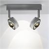 Aufbau Ocular Spot 2 Led 2x6.5W handpoliert  230V/ 3000°K / B=220mm H=170mm