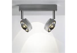 Aufbau Ocular Spot 2 Led 2x6.5W handpoliert  230V/ 3000°K / B=220mm H=170mm
