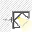 Aufbaueckprofil ANGLE XL 45° für LED alu eloxiert  B=18.5mm H=18.5mm L=2000mm | Bild 3