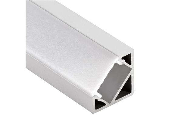 Aufbaueckprofil ANGLE XL 45° für LED alu eloxiert  B=18.5mm H=18.5mm L=2000mm