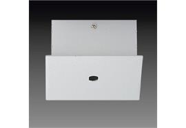 Aufbaugehäuse eckig nickel  82x82mm h=40mm für M10x1