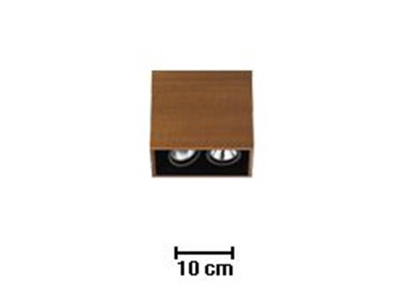 Aufbauleuchte Compass Box S 2x35W/12V GX5.3 alu  12V/GX5.3/2x35W/60°