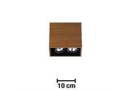 Aufbauleuchte Compass Box S 2x35W/12V GX5.3 alu  12V/GX5.3/2x35W/60°