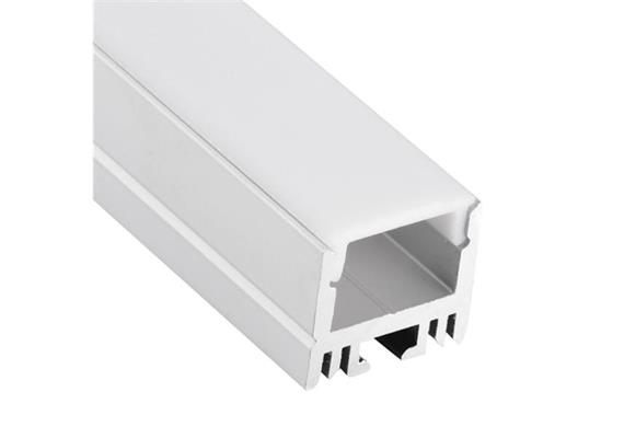 Aufbauprofil Cool 18 für LED alu eloxiert  B=17.3mm H=17.1mm L=3000mm