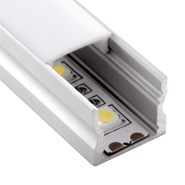 Aufbauprofil 15 LED alu eloxiert H=15mm L=1000, Anbauprofil für Led Bänder - Licht & Concept AG