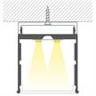 Aufbauprofil EXTRO 37 für LED alu eloxiert  B=35 H=42mm inkl. Montageschiene L=2000mm | Bild 3