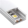 Aufbauprofil EXTRO 7 17.2mm für LED alu eloxiert  H=8mm B=17.2mm L=3000mm