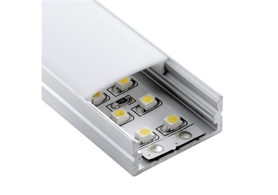 Aufbauprofil Profil EXTRO W für LED alu eloxiert  H=10.5mm B=23.5mm L=2000mm