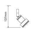 Aufbaustrahler Domino HV 50W nickel pol.  230V/ GU10 35-50W / für M10x1 | Bild 2