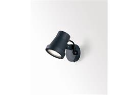 Aufbaustrahler Kix LED 7W 3000K schwarz  230V 1x7W 525lm 55° H=122 D=105 IP65
